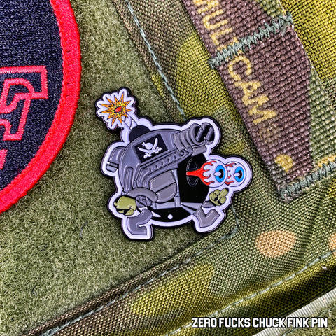 Dangerous Goods®️ Zero Fucks Chuck Fink Limited Edition Pin