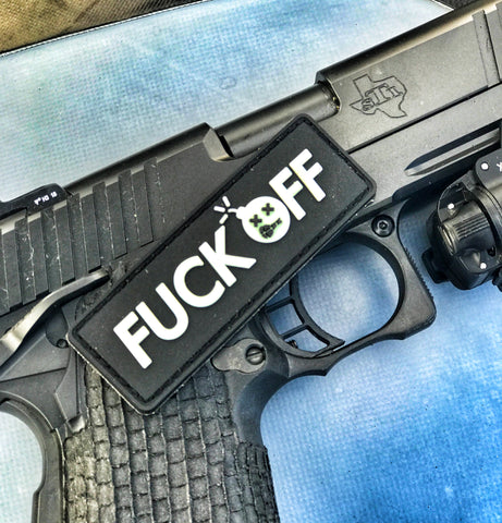 Dangerous Goods®️ FUCK OFF Glow-In-The-Dark PVC Morale Patch