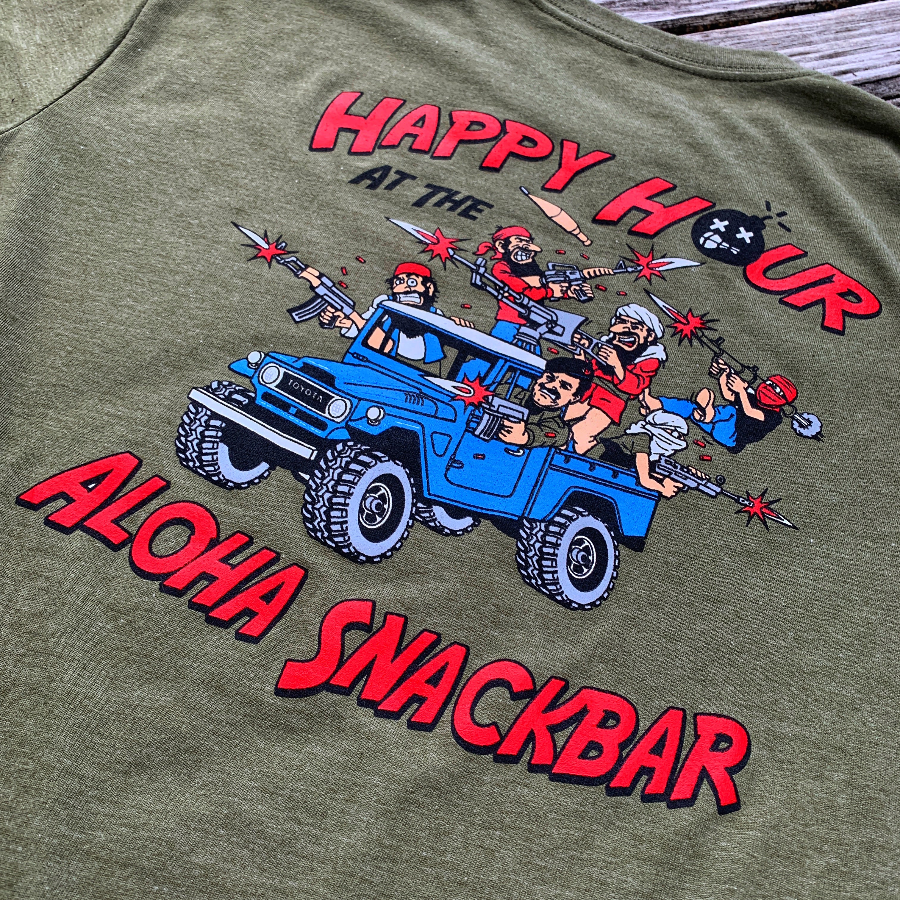 Dangerous Goods®️x Steve Nazar ‘Happy Hour at the Aloha Snackbar’ T-Shirt