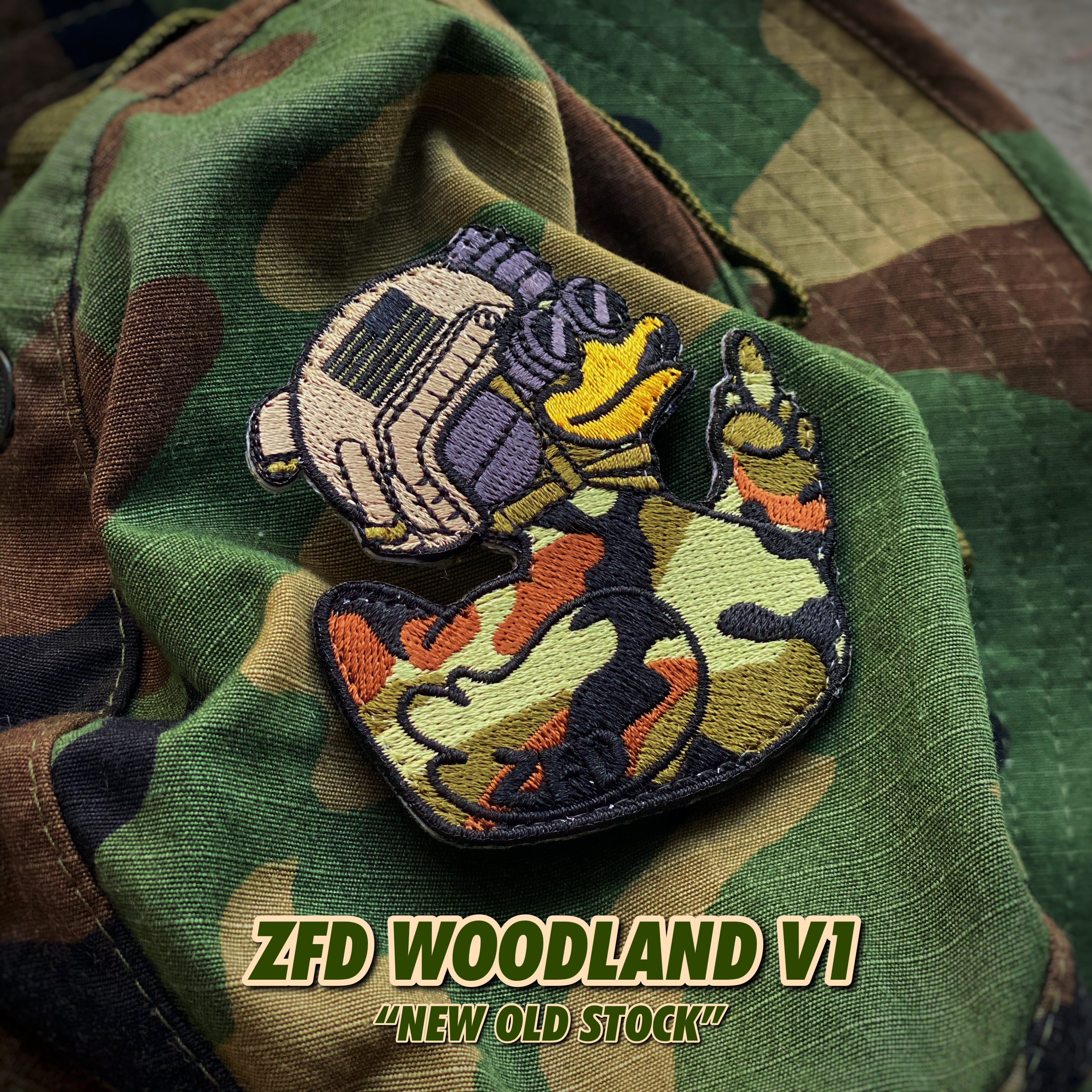 VAULT - Zero Fucks Duck®️Woodland Camo V1 2016 “New Old Stock”