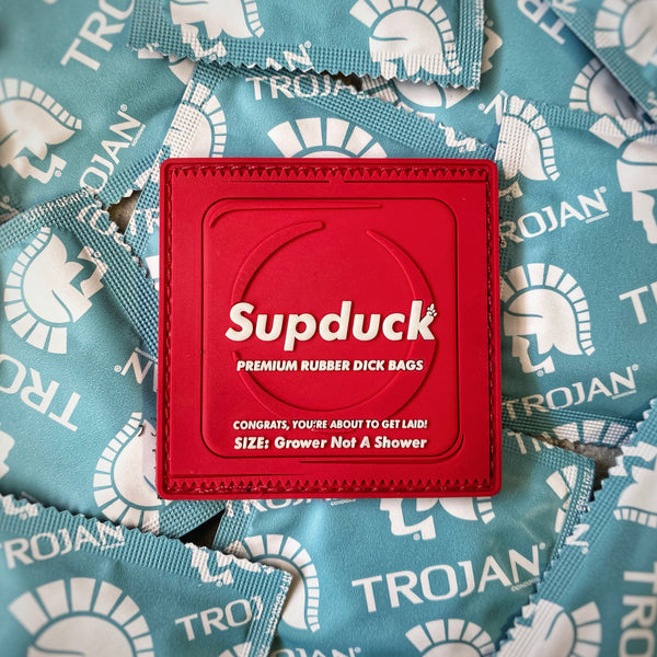 Zero Fucks Duck®️ SUPDUCK D-Bag Patch - V2 Red