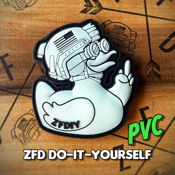 Zero Fucks Duck®️ ZFDiy Do-It-Yourself PVC Morale Patch