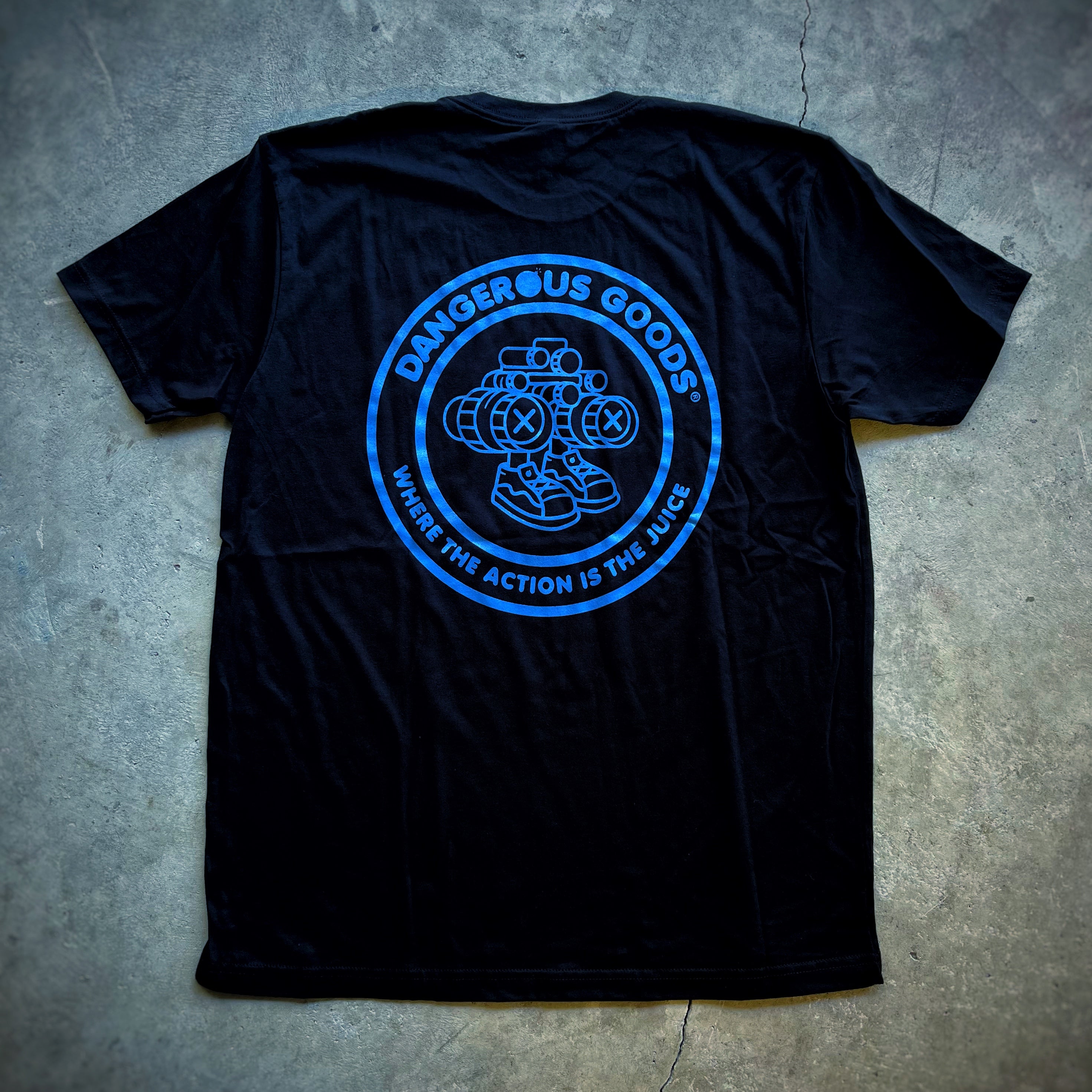 Dangerous Goods® GOONie Goggles Mascot T-Shirt - Blue