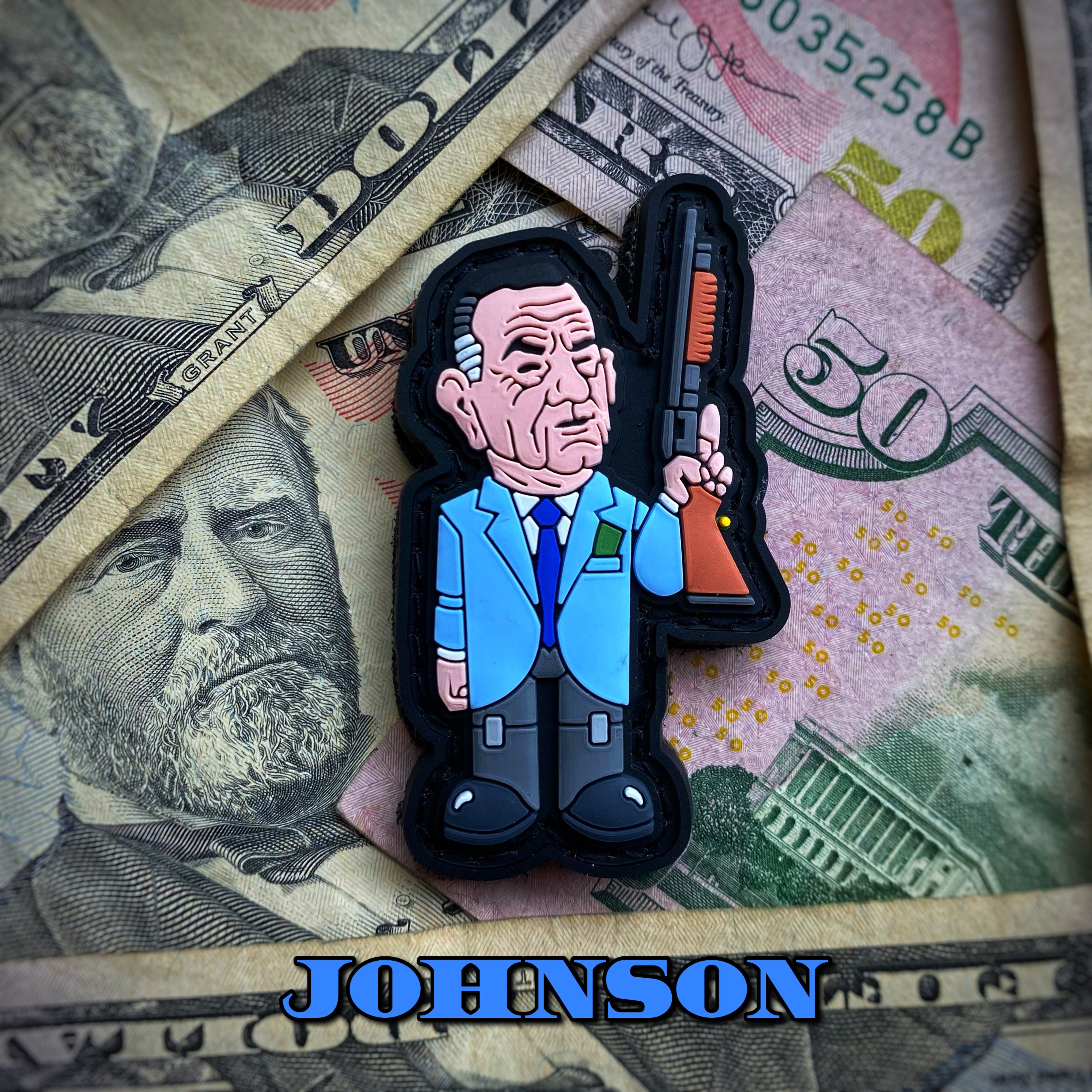Zero Fucks Action Heroes ‘POINT BREAK’ PVC Mini Patch - Johnson