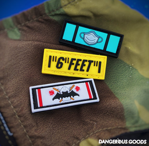 Dangerous Goods™️ Coronavirus Veteran PVC Military Ribbon Morale Patch Series 2 - 3 Options