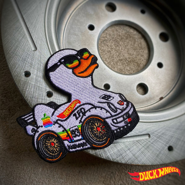 Zero Fucks Duck® Duck Wheels Porsche 993 “Apple” Race Car Patch