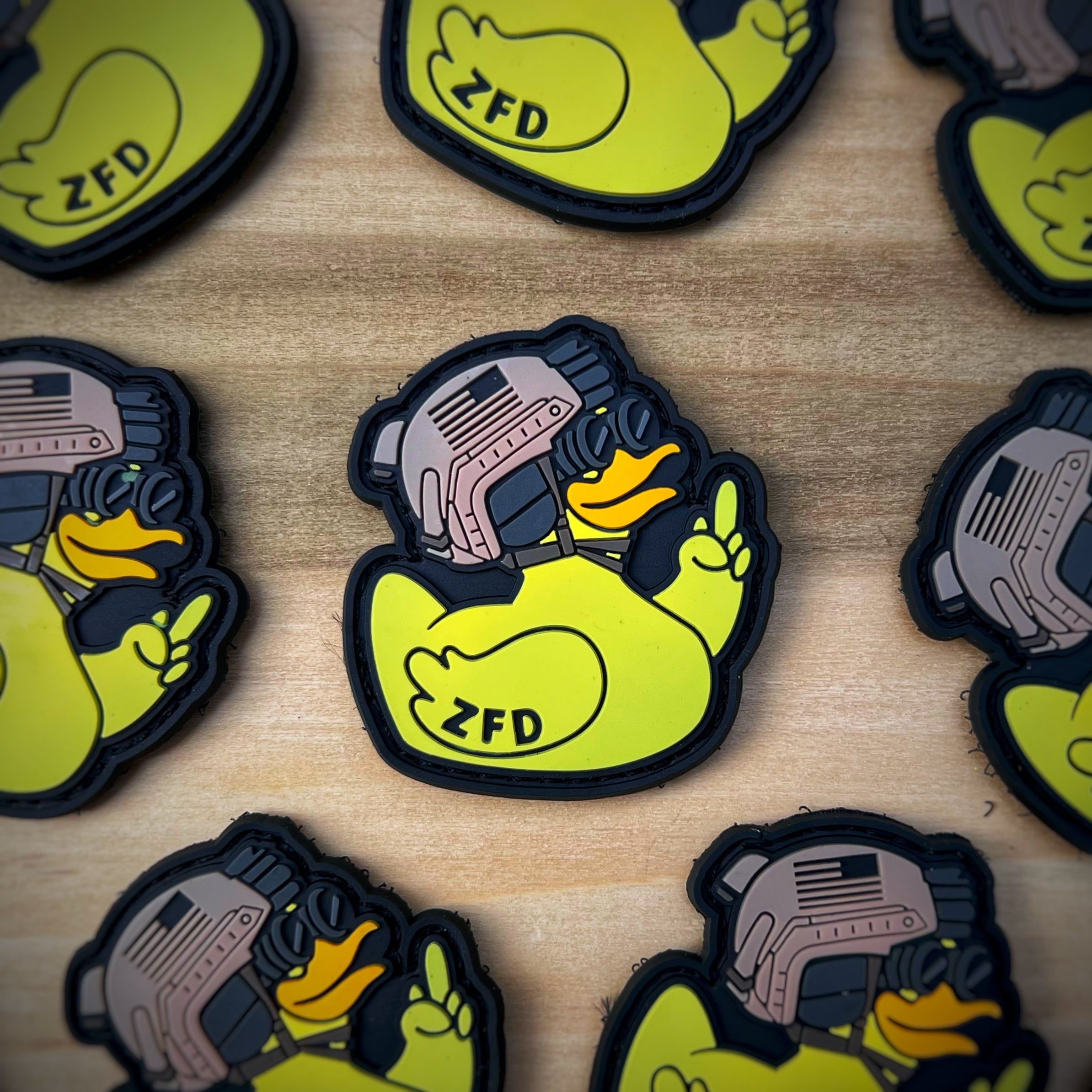 Zero Fucks Duck® ZFD “Duckling” Mini Patch - 1.1 OG Yellow