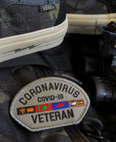 Dangerous Goods® Coronavirus Veteran Morale Patch - Battleship Grey