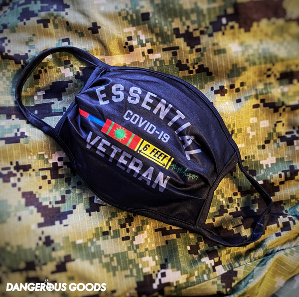 Dangerous Goods®️ Essential Veteran Covid-19 Mask - Black