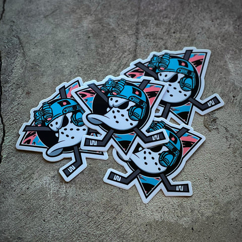 Dangerous Goods®️ Goon Ducks Hockey Sticker - V6 Miami Tiger Stripe