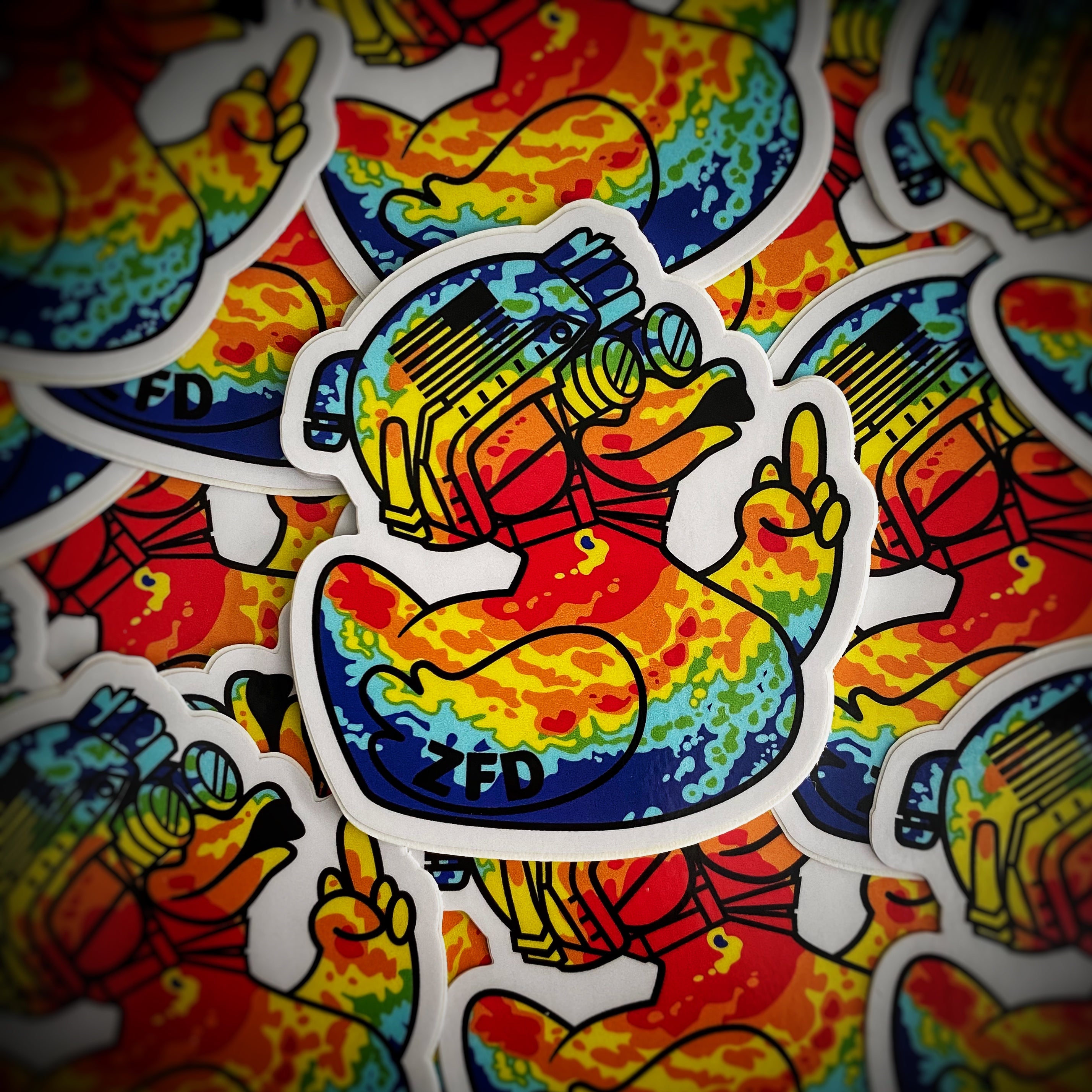 Zero Fucks Duck® Hurricane FU-IRMA Classic Sticker