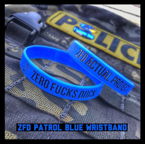 ZFD Actual Project Patrol Blue Silicone Wristband