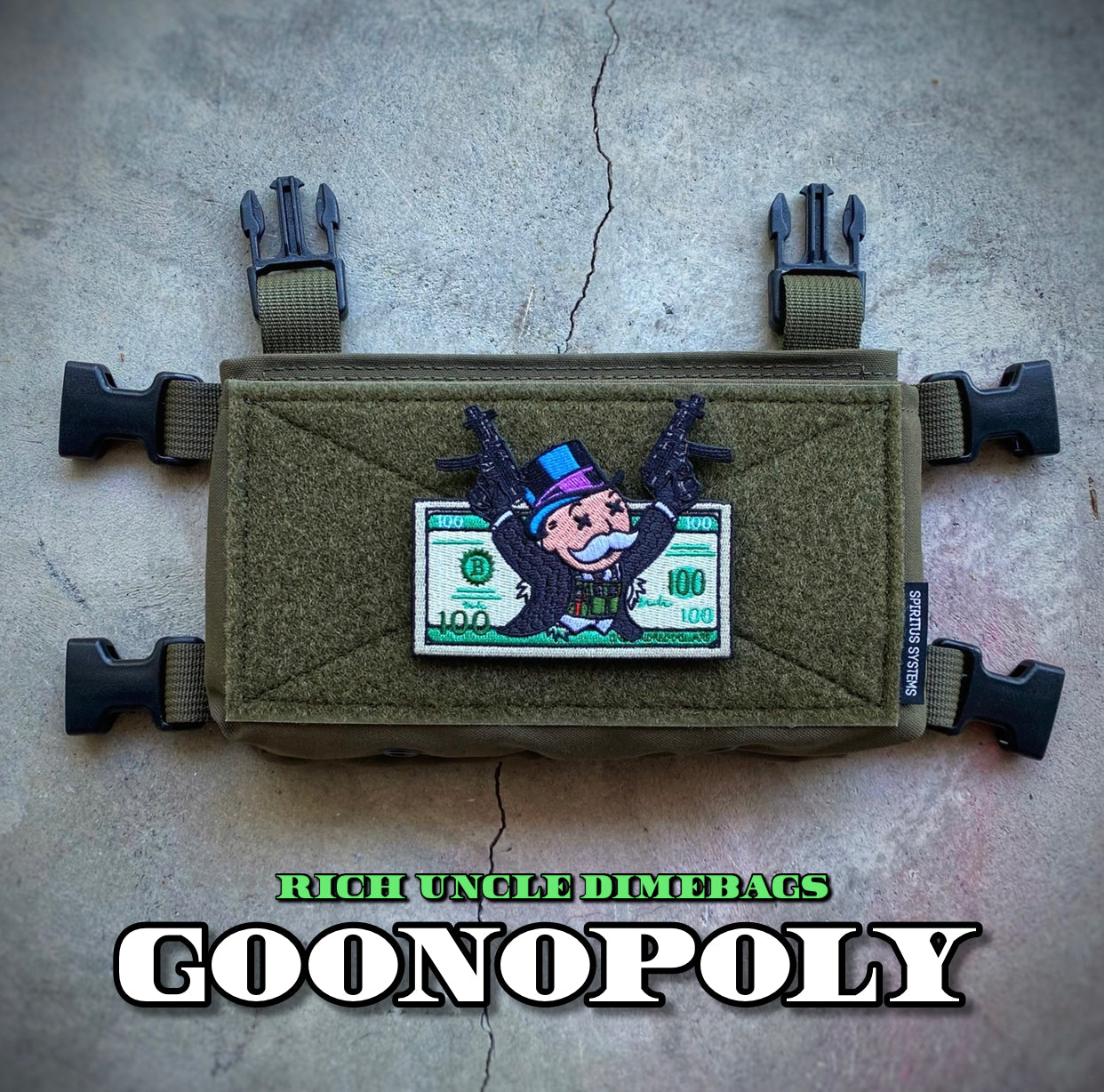 Dangerous Goods®️ Goonopoly Rich Uncle Dimebags MP5 Morale Patch