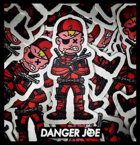 DUMP BOX ORIGINAL ‘DANGER JOE’ SERIES MORALE STICKER - DANGERPOOL
