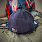 Zero Fucks Duck®️ ZFD-151 Ugly Duckers Squadron Flex-Fit Hat - Navy