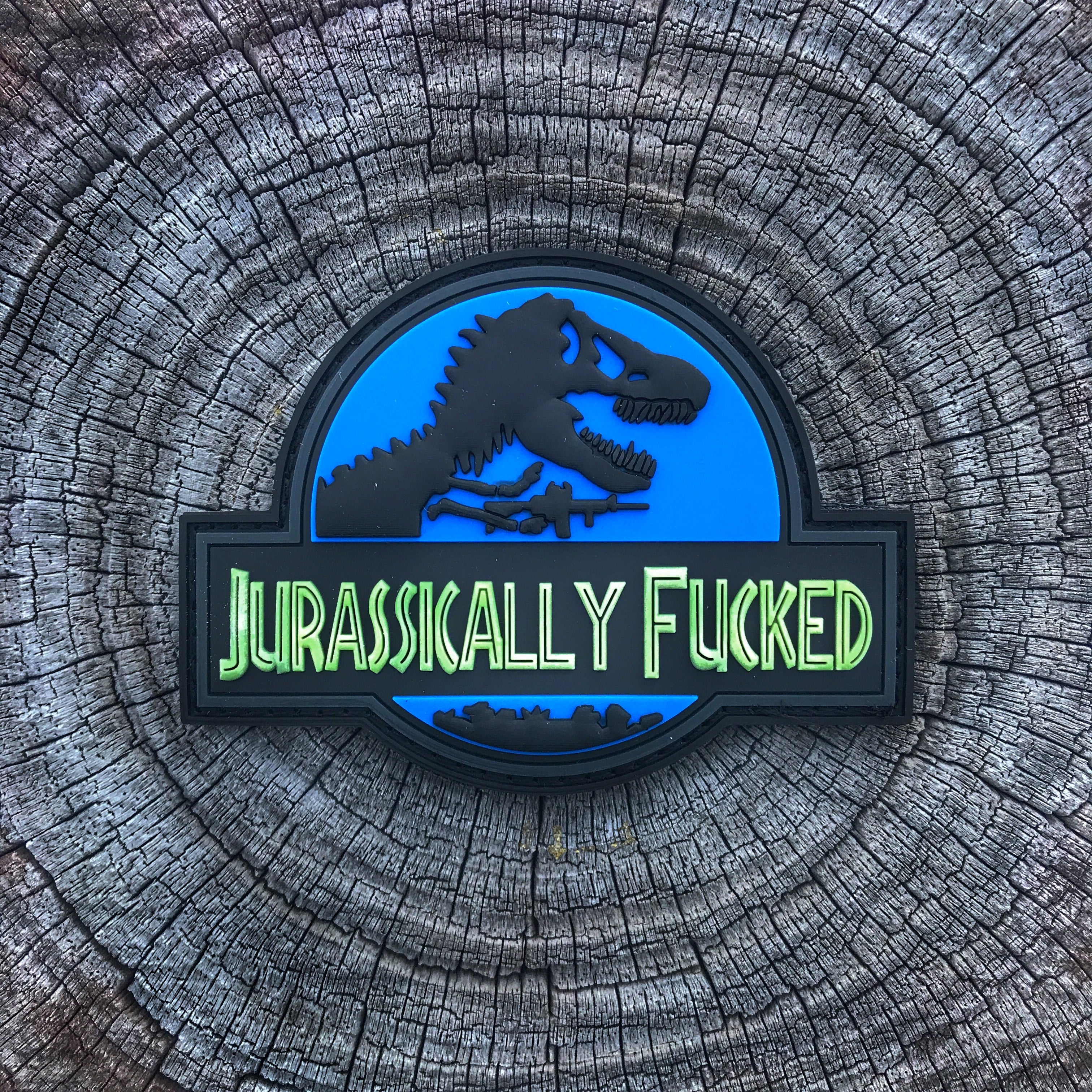 Jurassically Fucked PVC Morale Patch Series