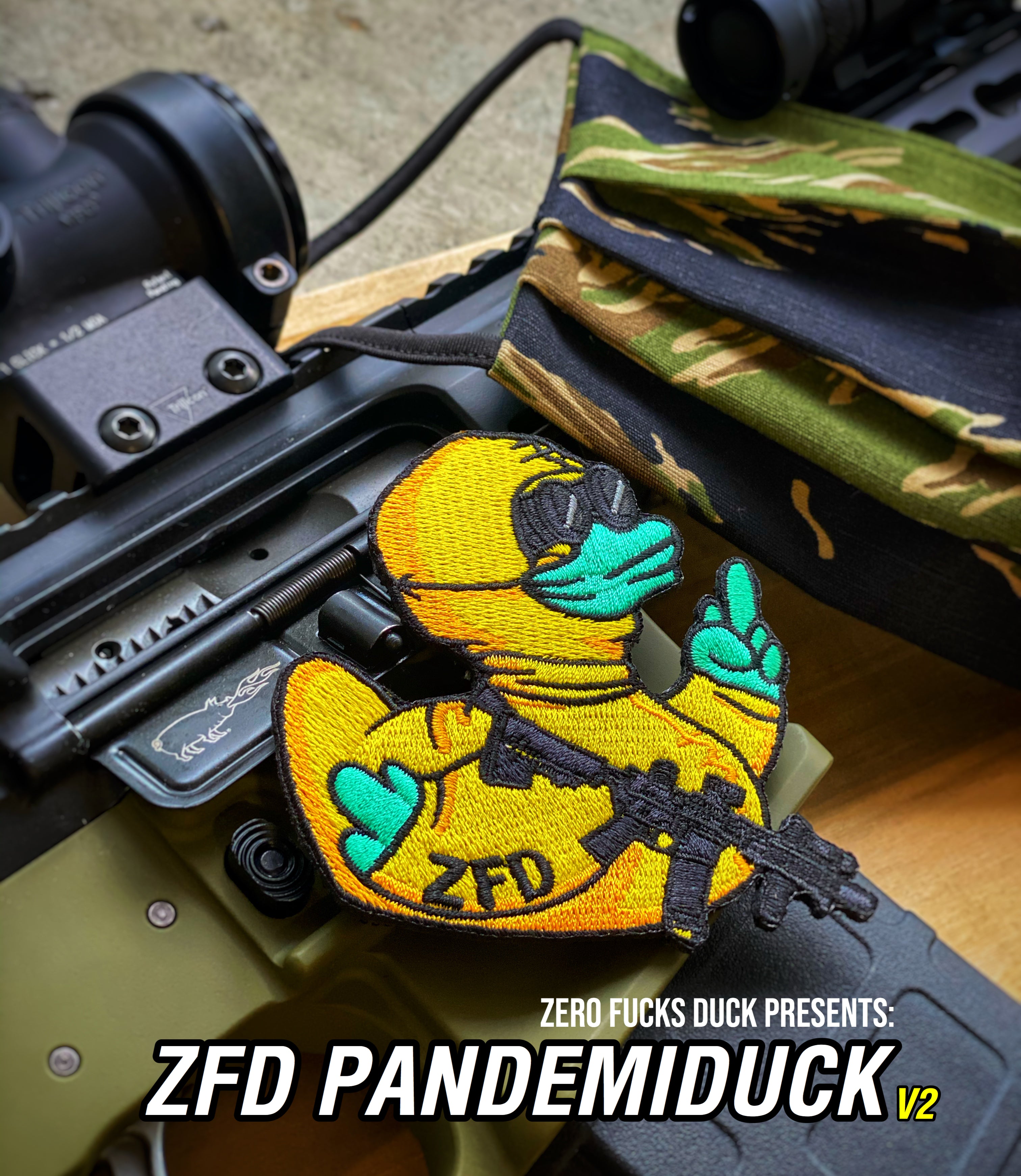 Zero Fucks Duck® ZFD Pandemiduck Essential Operator Morale Patch