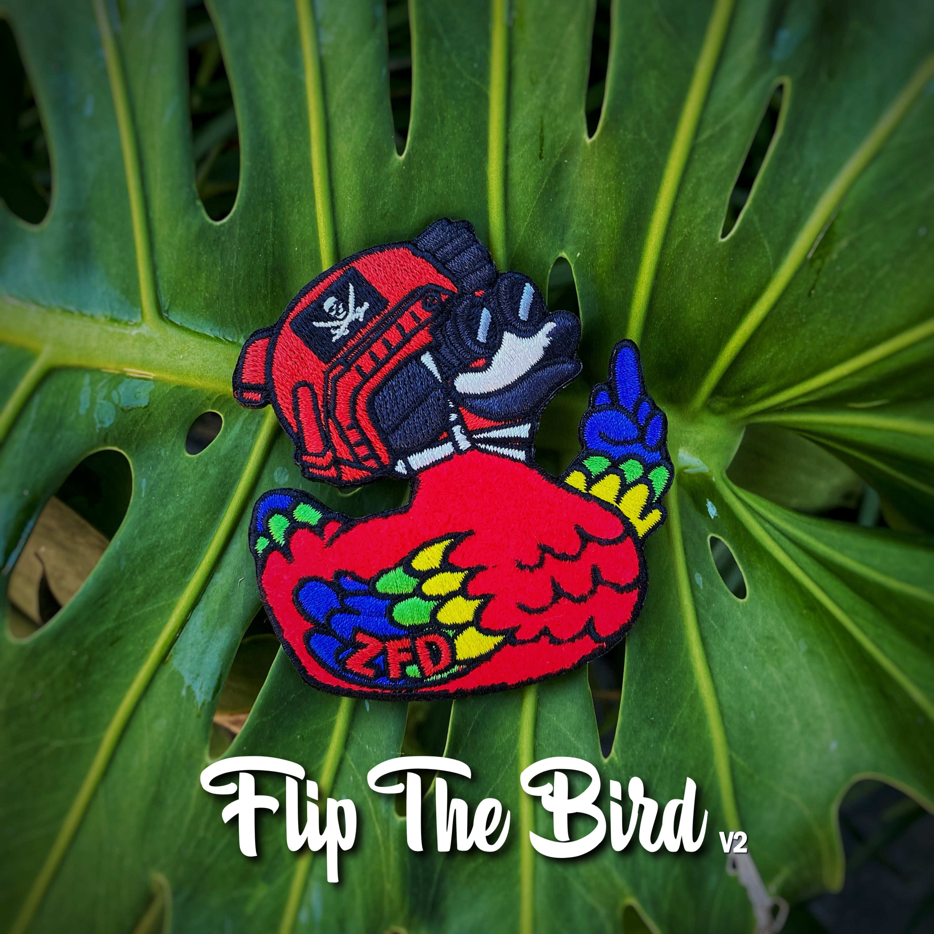 VAULT - Zero Fucks Duck® Flip The Bird V2 Macaw Patch
