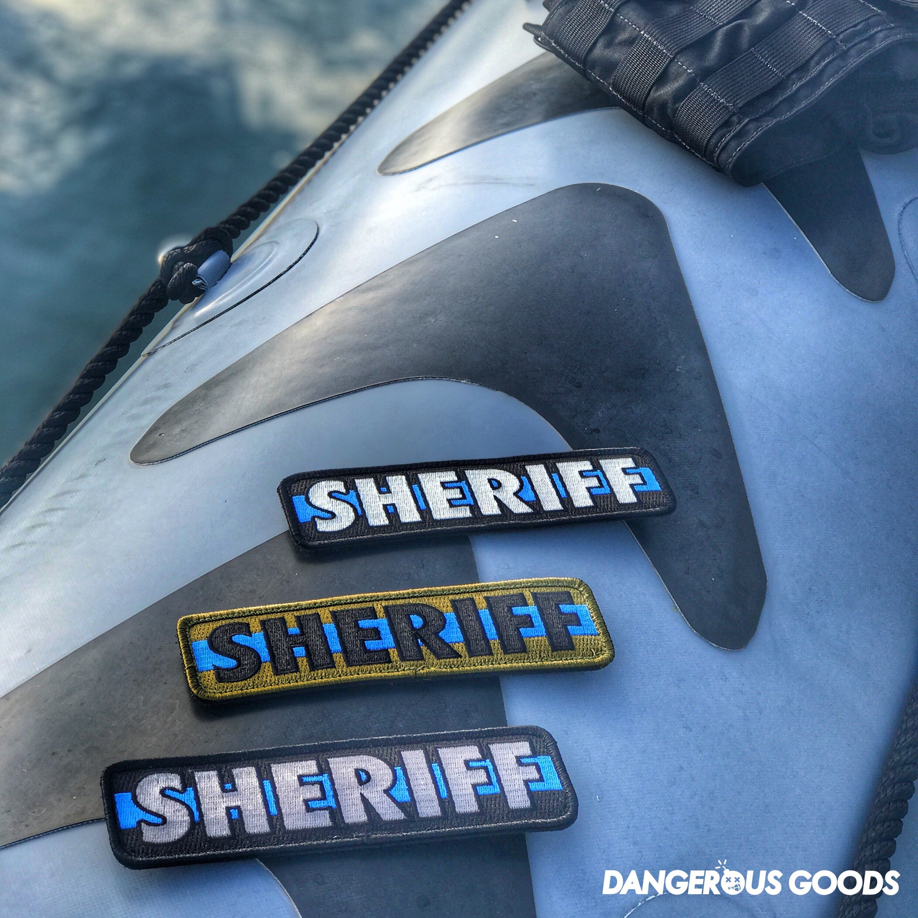 Dangerous Goods®️ Duty Gear Thin Blue Line Plate Carrier Sheriff Patch
