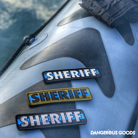 Dangerous Goods®️ Duty Gear Thin Blue Line Plate Carrier Sheriff Patch