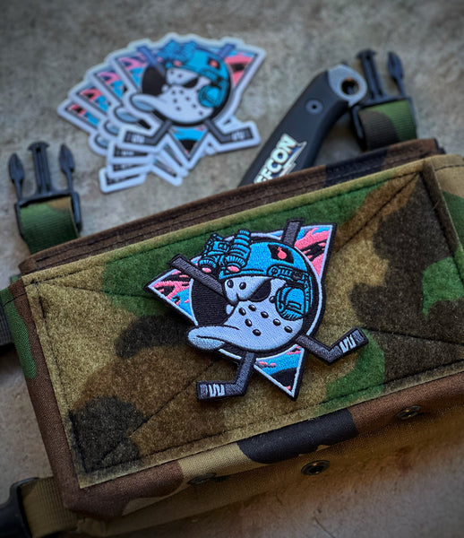 Dangerous Goods®️ Goon Ducks Hockey Patch - V6 Miami Tiger Stripe