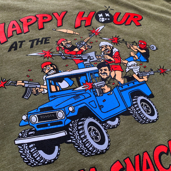 Dangerous Goods®️ x Steve Nazar ‘Happy Hour at the Aloha Snackbar’ T-Shirt