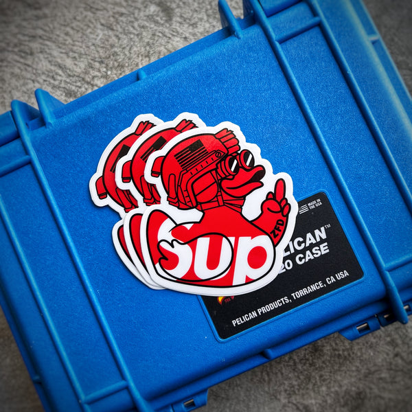 ZFD® Sup Duck Sticker - V1 Red