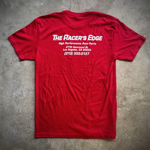 Fast Fam THE RACERS EDGE T-Shirt - Racer Red/White