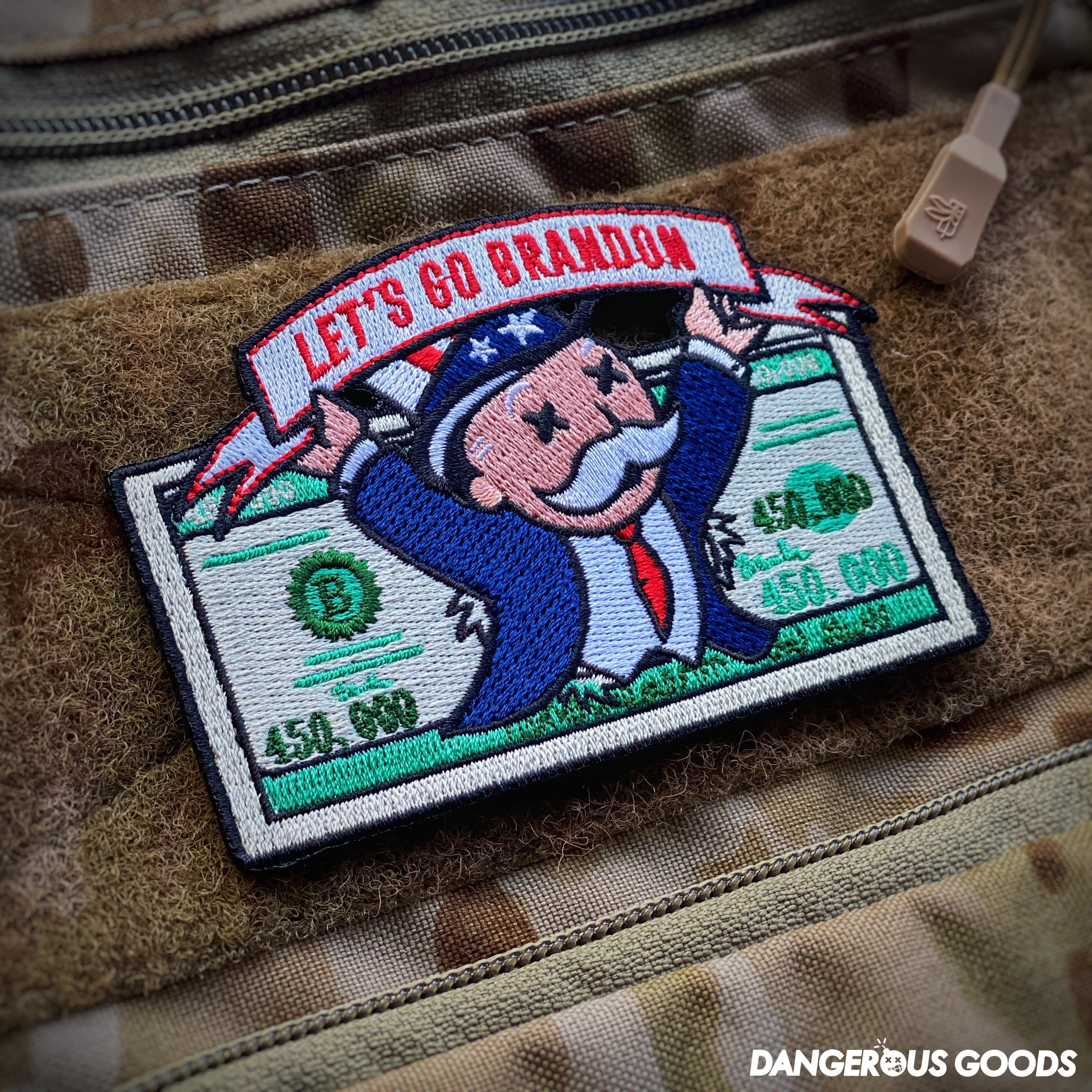 Dangerous Goods®️ Rich Uncle Sam's "Lets Go Brandon" $450,000 Bill Patch