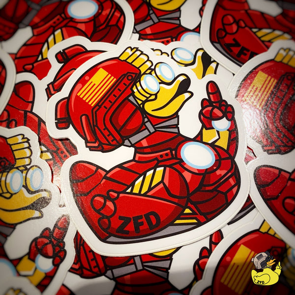 Zero Fucks Duck® "IRON DUCK" ZFD Sticker
