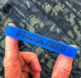 ZFD Actual Project Patrol Blue Silicone Wristband