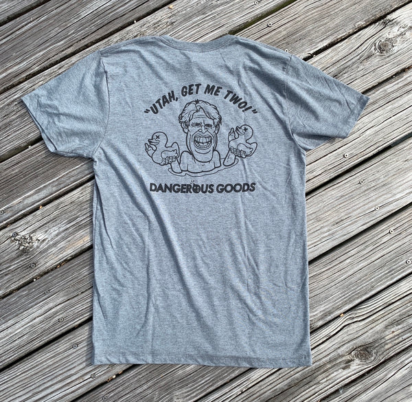 Dangerous Goods®️x Steve Nazar ZFD Utah Get Me Two T-Shirt - Gym Class Gray