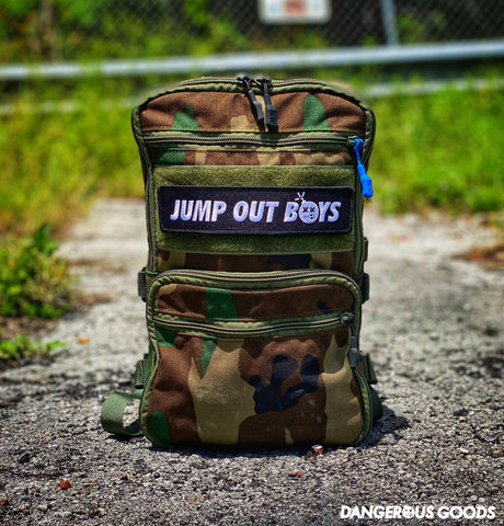Dangerous Goods® JUMP OUT BOYS 7” Morale Patch - Black