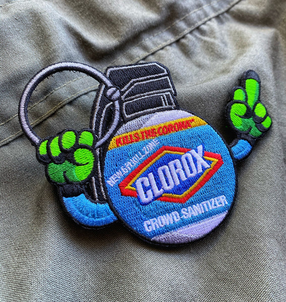 Dangerous Goods®️ FU Crowd Sanitizer Embroidered Morale Patch