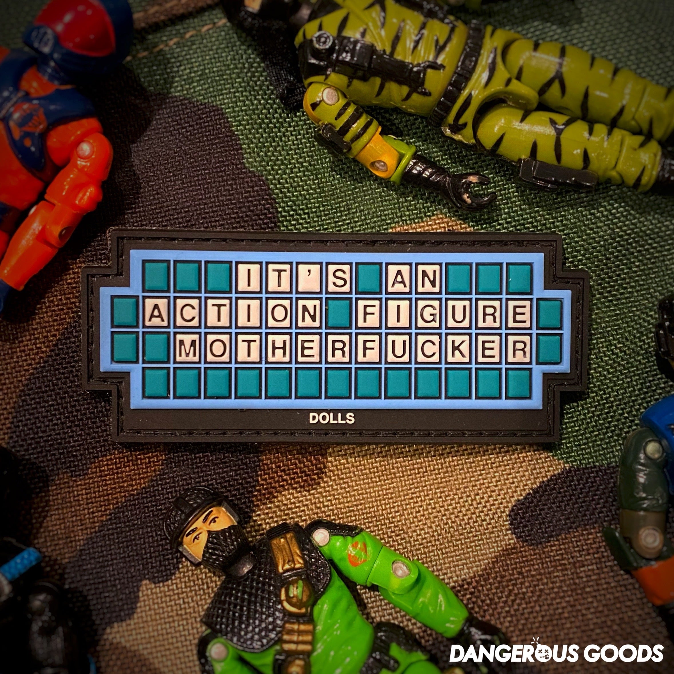Dangerous Goods®️ “It’s An Action Figure MotherFucker” Puzzle PVC Morale Patch