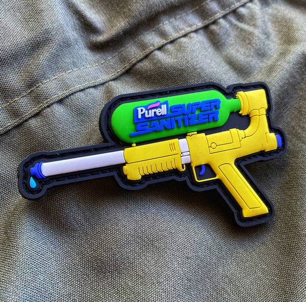 Dangerous Goods®️ Super Sanitizer PVC Water Gun Morale Patch