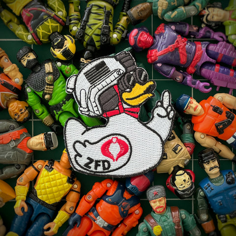 Zero Fucks Duck® Cobra Storm Shadow White Duck Patch