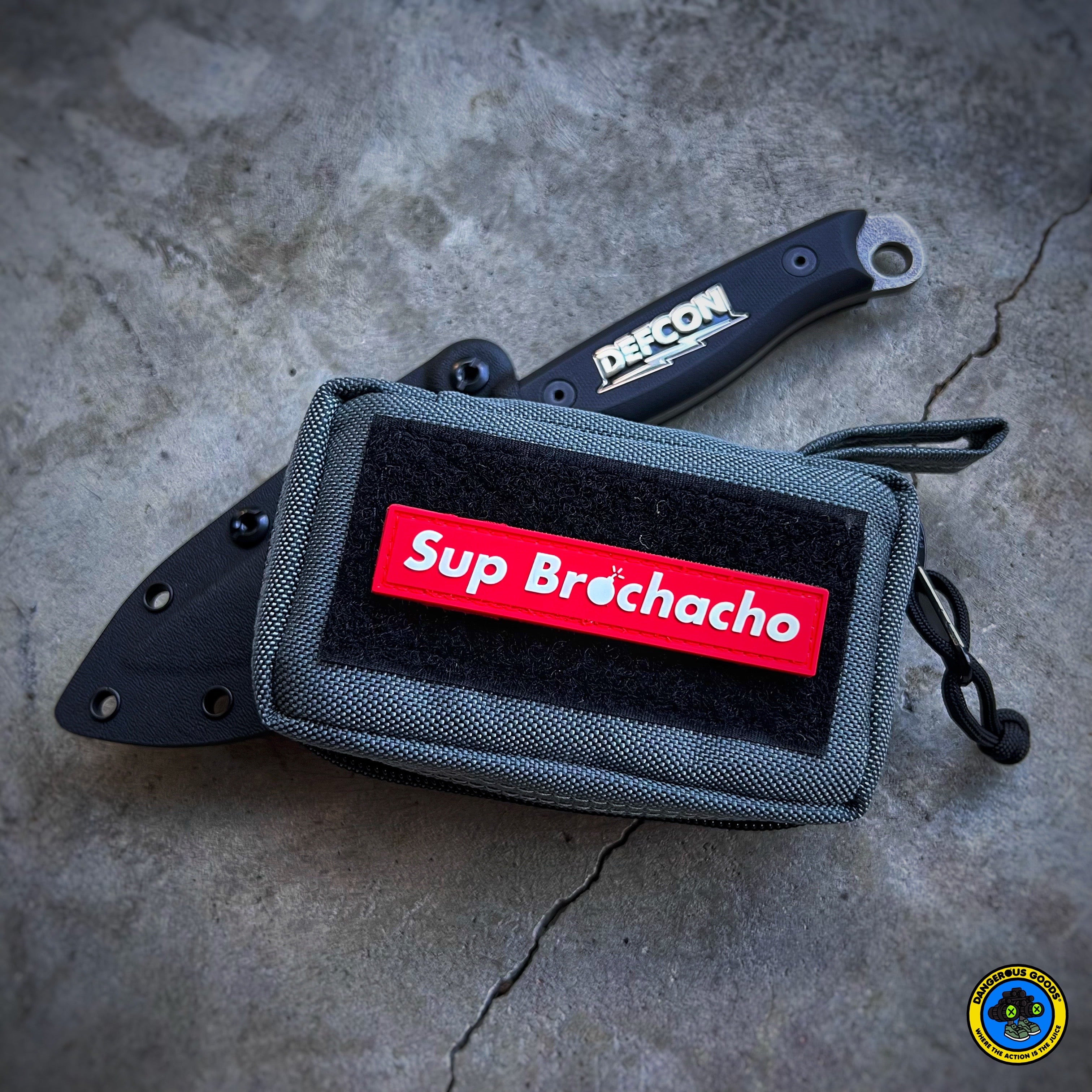 Dangerous Goods® Sup Brochacho PVC Morale Patch - Red