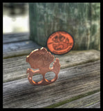 ZERO FUCKS DUCK KNUCK LIMITED EDITION BOTTLE OPENER PATCH SET - COPPER