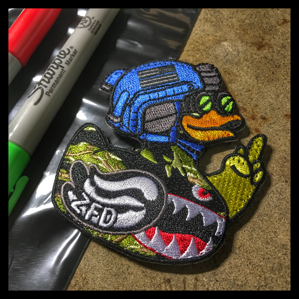 ZERO FUCKS DUCK "ZFD" LIMITED EDITION MORALE PATCH - "WHAT THE DUCK"