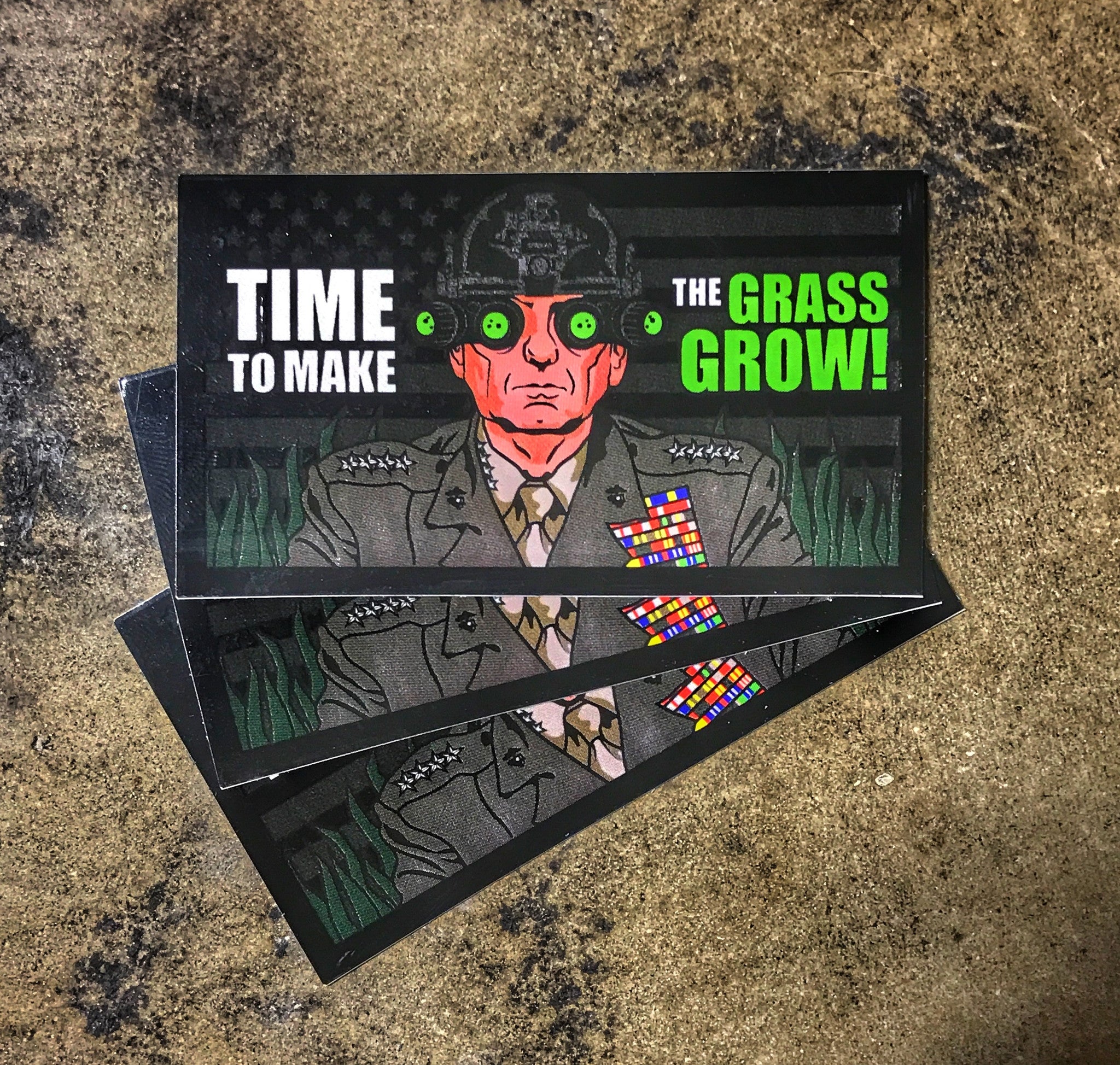 Mad Dog Mattis "Time To Make The Grass Grow" Sticker