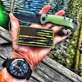Tiger Stripe Camo Subdued American Flag Morale Patch