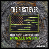 Tiger Stripe Camo Subdued American Flag Morale Patch