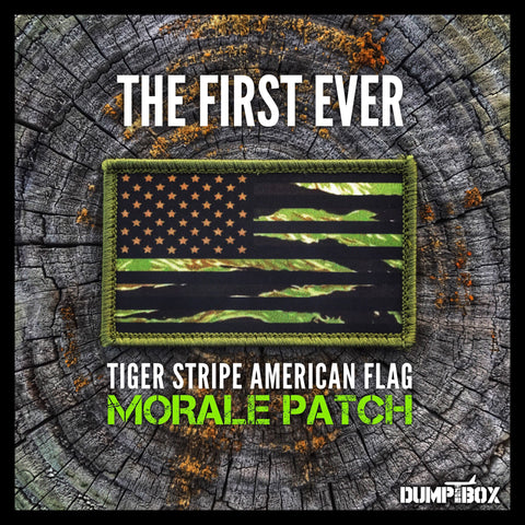 Tiger Stripe Camo Subdued American Flag Morale Patch