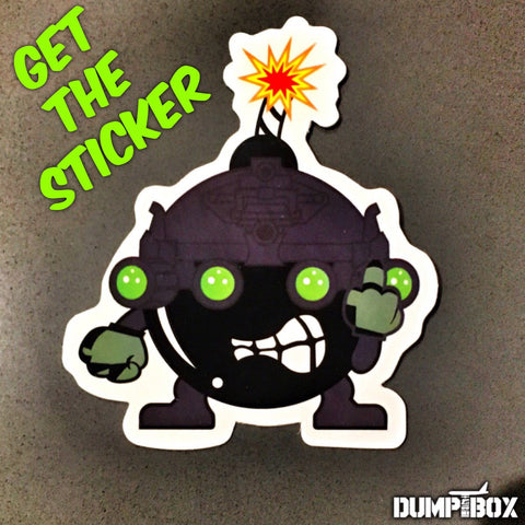 Zero Fucks Bob™ Bomb Night Vision Goggles Mascot Sticker