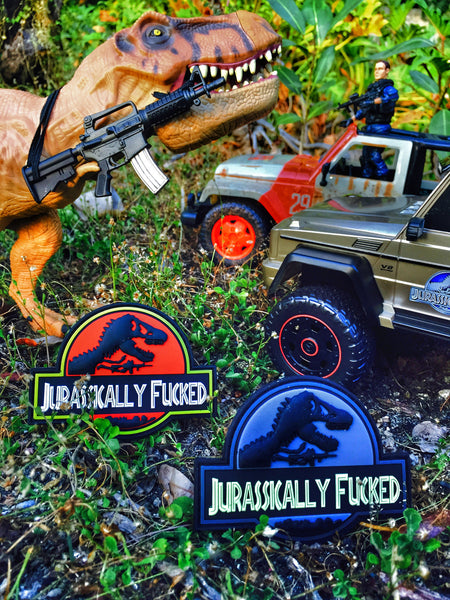 Jurassically Fucked PVC Morale Patch Series