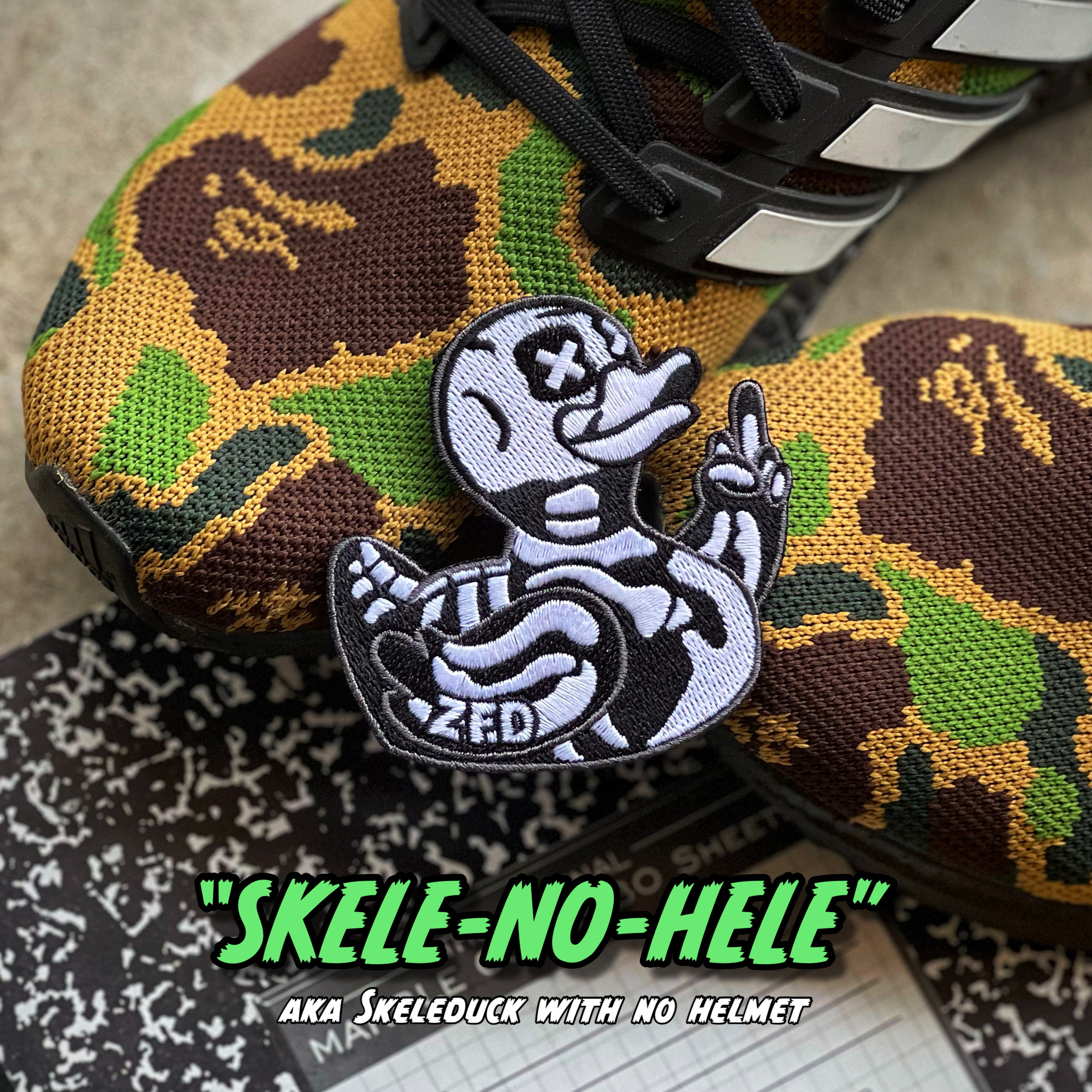 ZFD®️ Zero Fucks Duck “Skele-No-Hele” V1 Patch